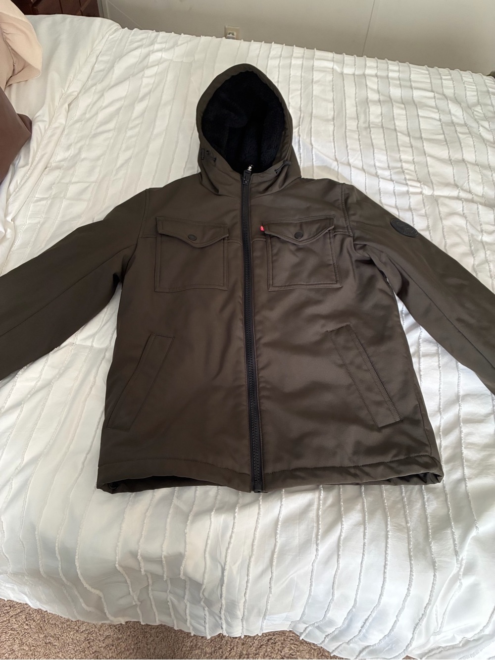 Men’s Levi's Olive Hooded Jacket